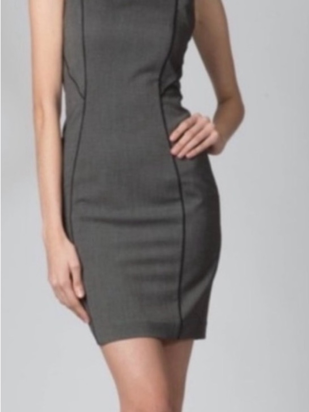 H&M Charcoal Gray Bodycon Mini Dress